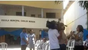 TV Bahia visita a Escola Carlos Murion