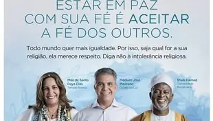 Estar em paz com sua fé é aceitar a fé dos outros