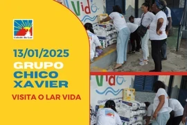 Caravana Chico Xavier visita o Lar Vida - 13.01.2025