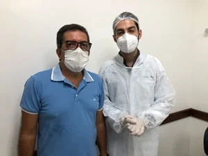 Este é Dr. Arlan Caetano, Dentista Cirurgião voluntário do Ambulatório Dr. Bezerra de Menezes, na nossa Cidade da Luz, faça como ele, seja voluntário também.