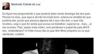 Dia dos Pais – Mensagem de José Medrado em rede social