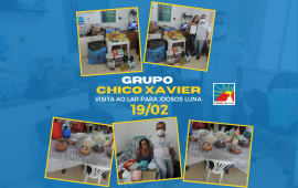 Na segunda-feira, 19/02, o Grupo Chico Xavier iluminou o Lar de Idosos Luna com alegria e carinho!