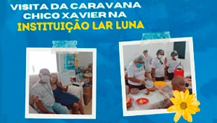 Visita da Caravana Chico Xavier – Lar Luna