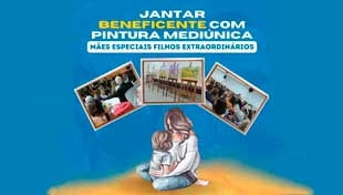 No último sábado (27/05) aconteceu  na Cidade da Luz o famoso Jantar Beneficente com Pintura Mediúnica, com o tema: “Mães Especiais, Filhos Extraordinários”.