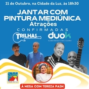 Atrações do jantar do dia 21.10.2023 – À mesa com Tereza Paim