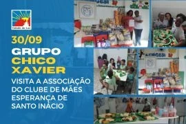 Caravana Chico Xavier visita à Associação do Clube de Mães Esperança de Santo Inácio – 30.09.2024