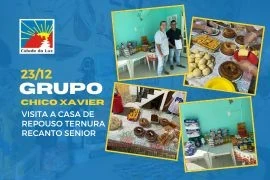 Caravana Chico Xavier visita a Casa de repouso Ternura Recanto Senior – 23.12.2024
