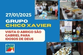 Caravana Chico Xavier visita o Abrigo São Gabriel para Idosos de Deus – 27.01.2025