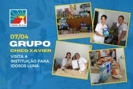 Caravana Chico Xavier visita a Instituição para idosos Luna – 07.04.2025