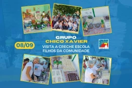 Caravana Chico Xavier visita a Creche Escola Filhos da Comunidade – 08.09.2025