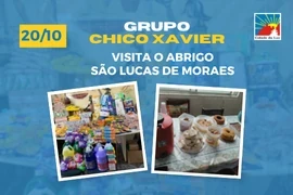 Caravana Chico Xavier visita o Abrigo São Lucas de Moraes – 20.10.2025