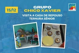 Caravana Chico Xavier visita a Casa de repouso Ternura Recanto Sênior – 15.12.2025