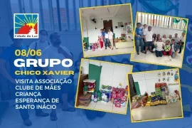 Caravana Chico Xavier visita a ssociação Clube de Mães Criança Esperança – 08.06.2026